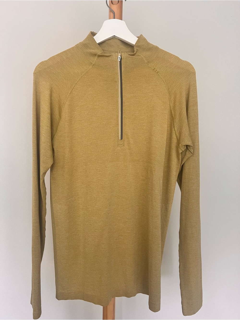 Lululemon Womens Long-Sleeve Quarter-Zip Sweater - Mustard